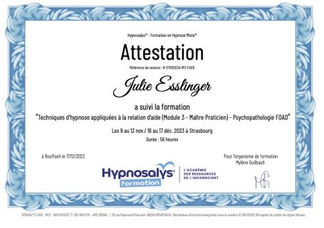 Certificat - Attestation